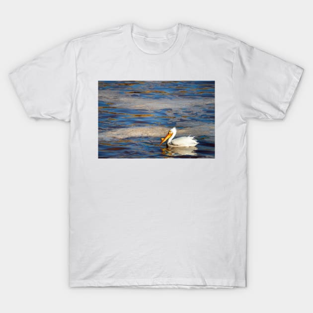 American White Pelican Breeding Adult by Debra Martz T-Shirt by Debra Martz